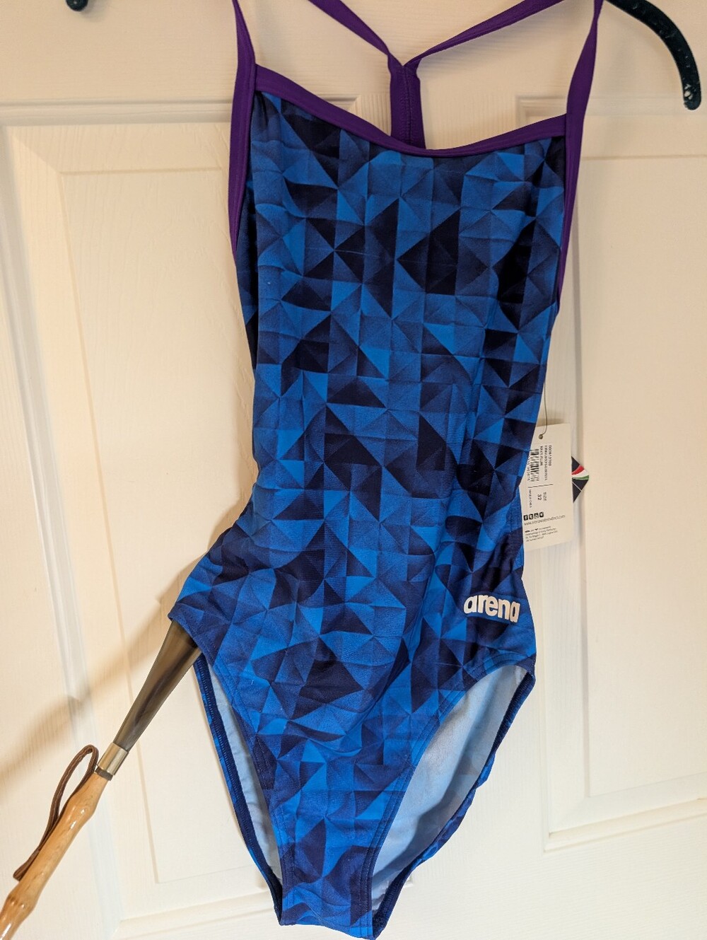Arena Womens Origami LightTech One Piece Swimsuit Size 32 NWT